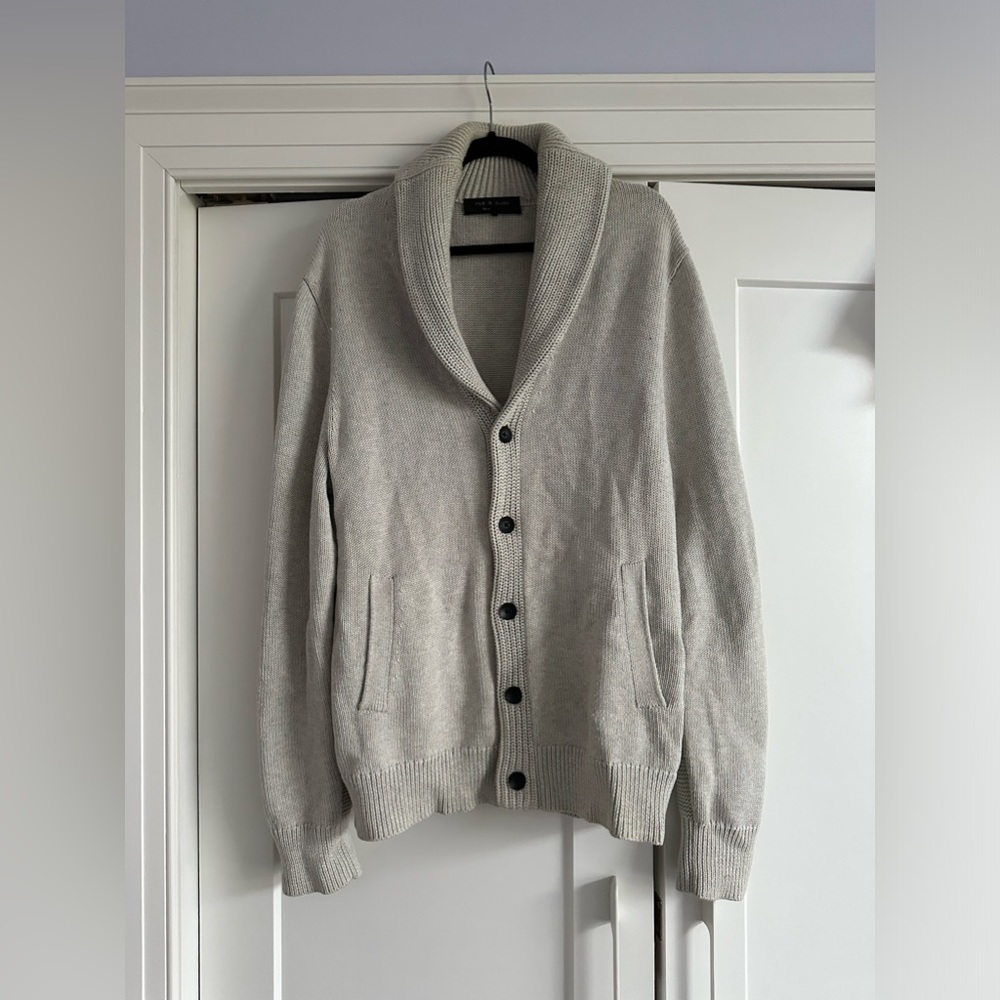 Men’s Rag and Bone Cardiff Shawl Cardigan size XL